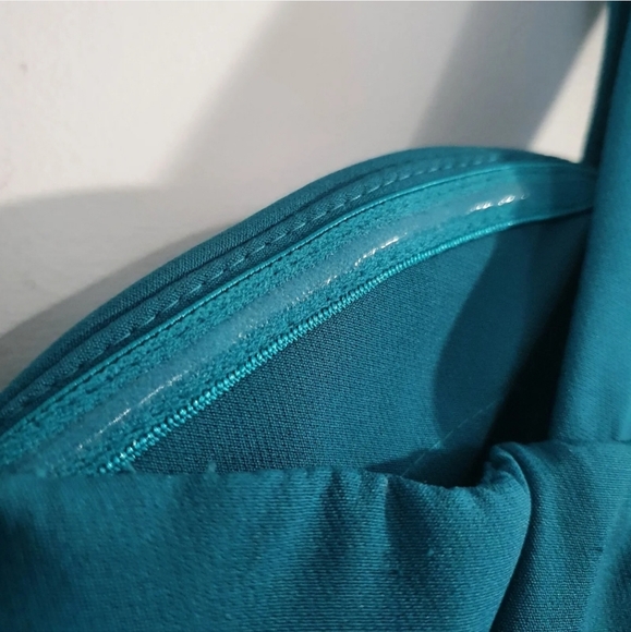 Jadore Size 14 Teal Knee Length Lace Women's Pencil Dress New With Tags - Picture 4 of 12